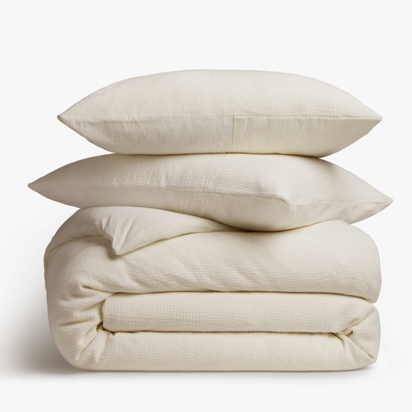Parachute Other - NWT Parachute Organic Textured Duvet Cover Set in Natural- King/Cal King